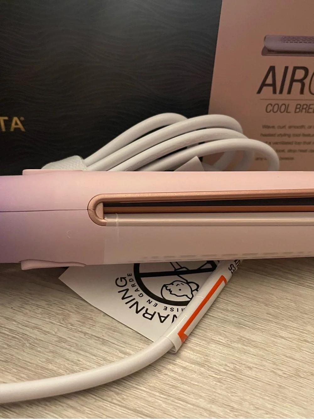 New in Box Calista Air Glide Pink & Purple Hair Styler!